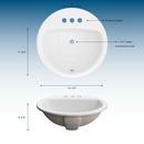PROFLO&reg; White Drop-in Basin 