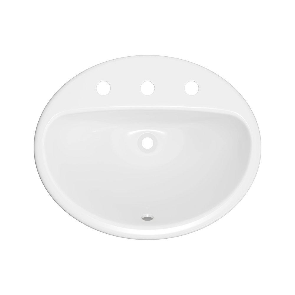 PROFLO&reg; White Drop-in Basin 