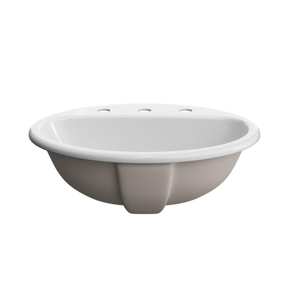 PROFLO&reg; White Drop-in Basin 