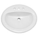 20-1/2 x 17 in. Oval Drop-in Bathroom Sink in White