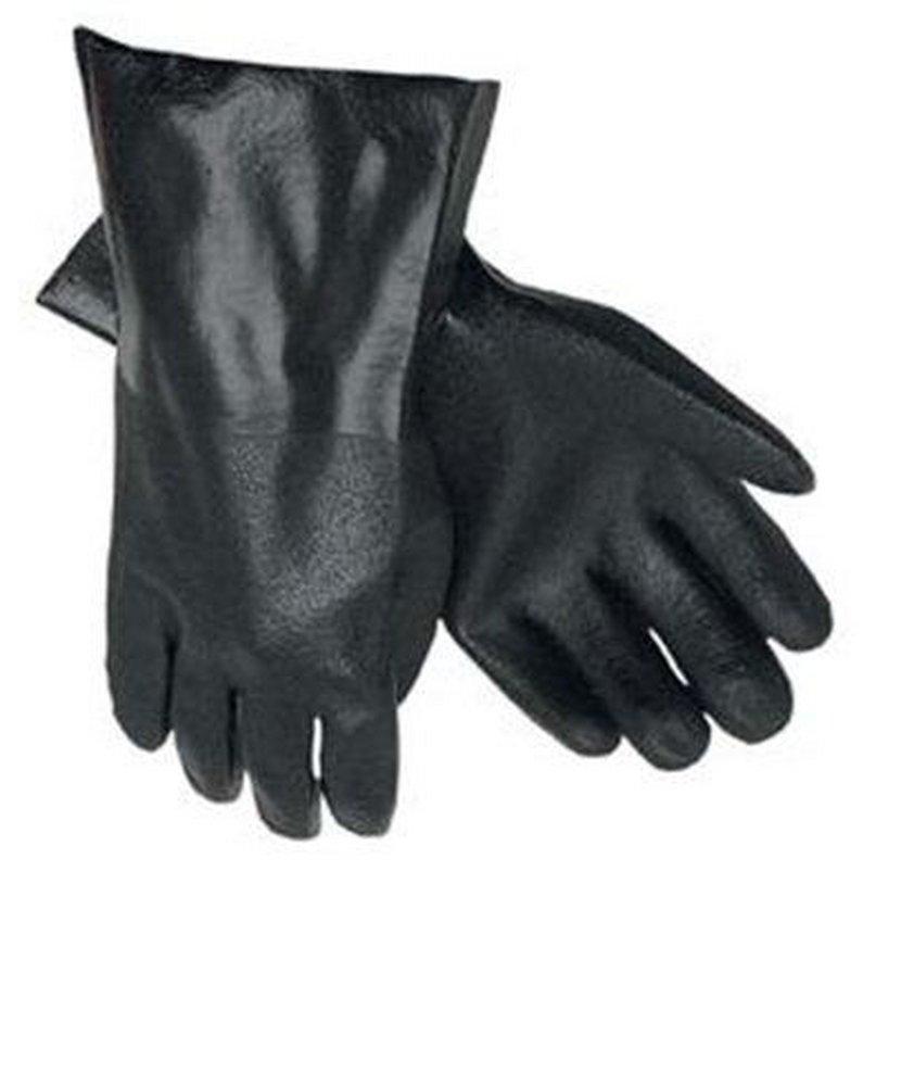 Memphis Glove Black Plastic Glove in Black/White 