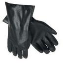 Size L Plastic Glove in Black/White