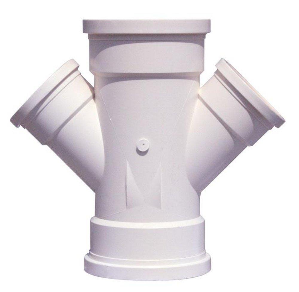 10 X 8 PVC Heavy Wall Sewer Gasket X Gasket Double Wye 