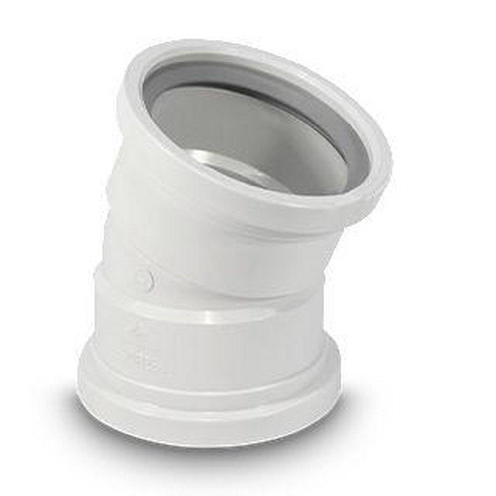 TRENCH TOUGH PLUS Gasket Straight SDR 26 Sewer PVC Heavy Wall 22-1/2 Degree Elbow 