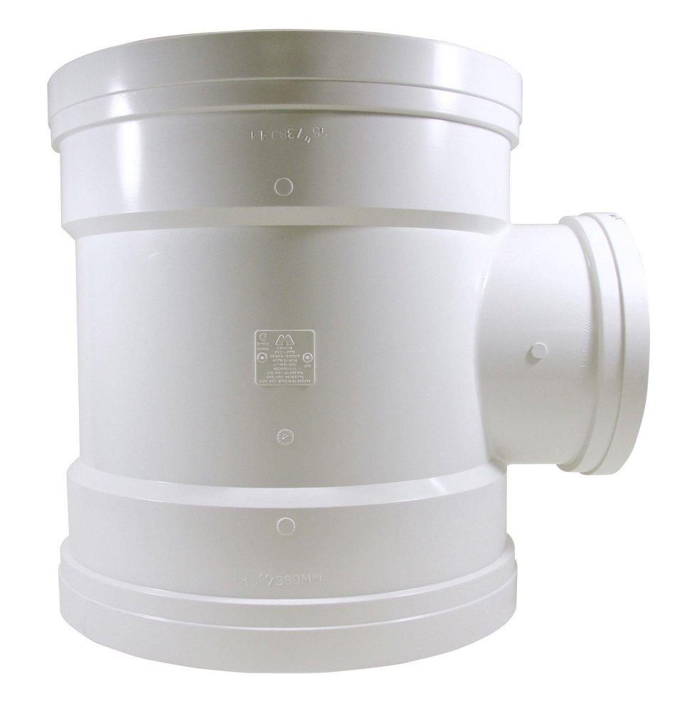TRENCH TOUGH PLUS Gasket Plastic Reducing Sewer Tee 