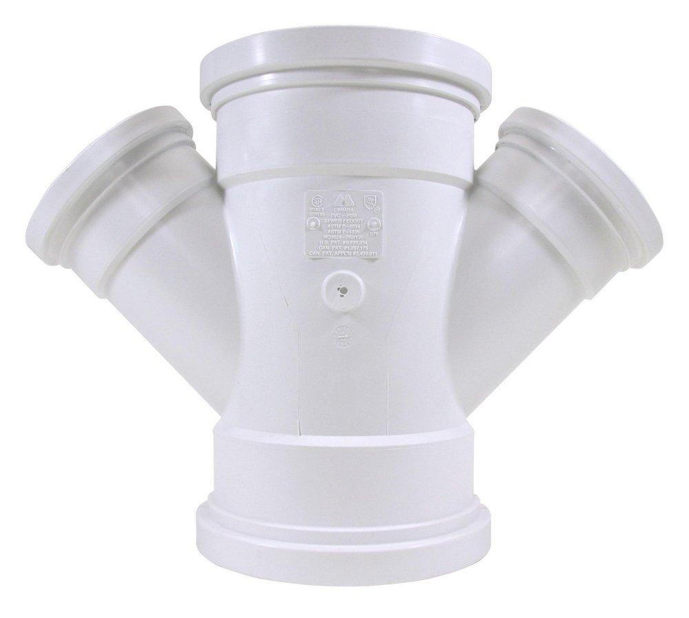 TRENCH TOUGH PLUS Gasket PVC SDR 35 Double Wye 