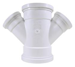 6 x 6 x 4 x 4 in. Gasket PVC SDR 35 Double Wye