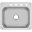Elkay Brushed Satin 25 x 22 in. Stainless Steel Single Bowl Drop-in Kitchen Sink in Brushed Satin 