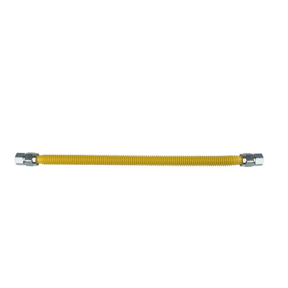 BrassCraft Yellow 3/4 in. FIP x MIP Gas Appliance Connector in Yellow 