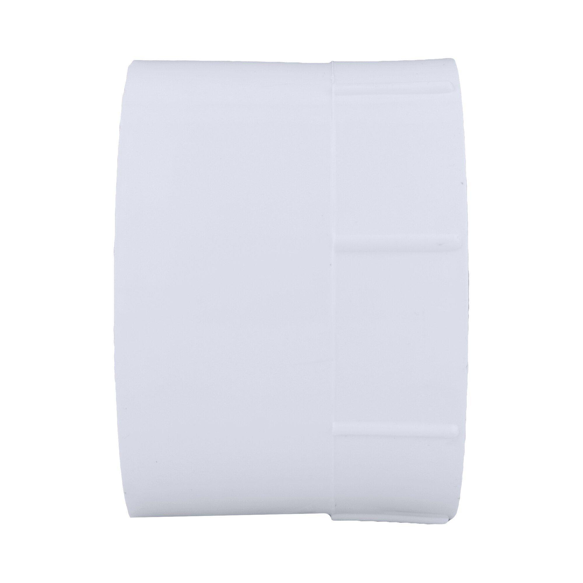 White Hub x FNPT Schedule 40 150 psi Domestic PVC DWV Adapter in White 