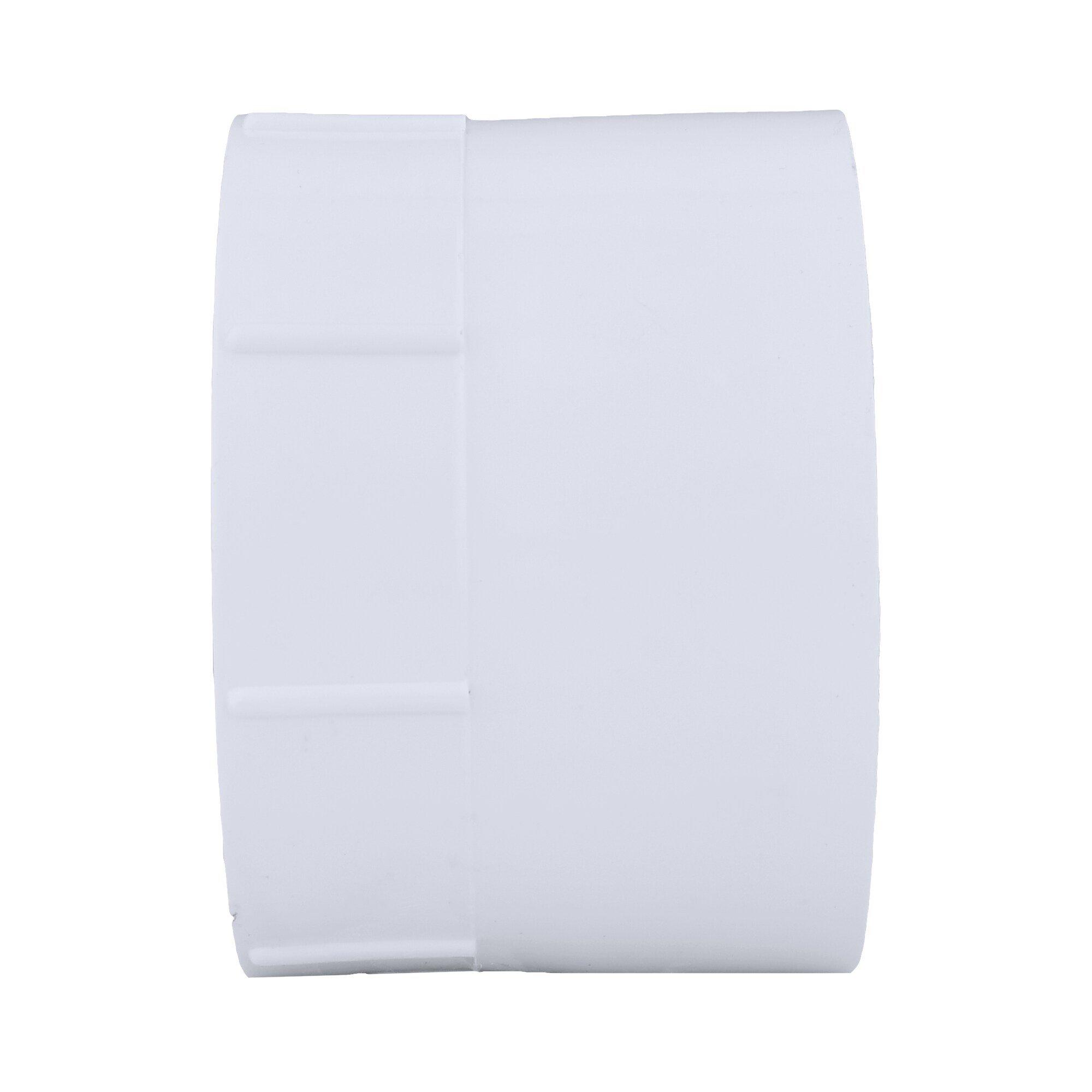 White Hub x FNPT Schedule 40 150 psi Domestic PVC DWV Adapter in White 