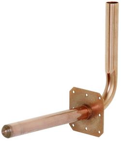 1/2 x 1/2 in. Tub Stub-Out with Square O Strap