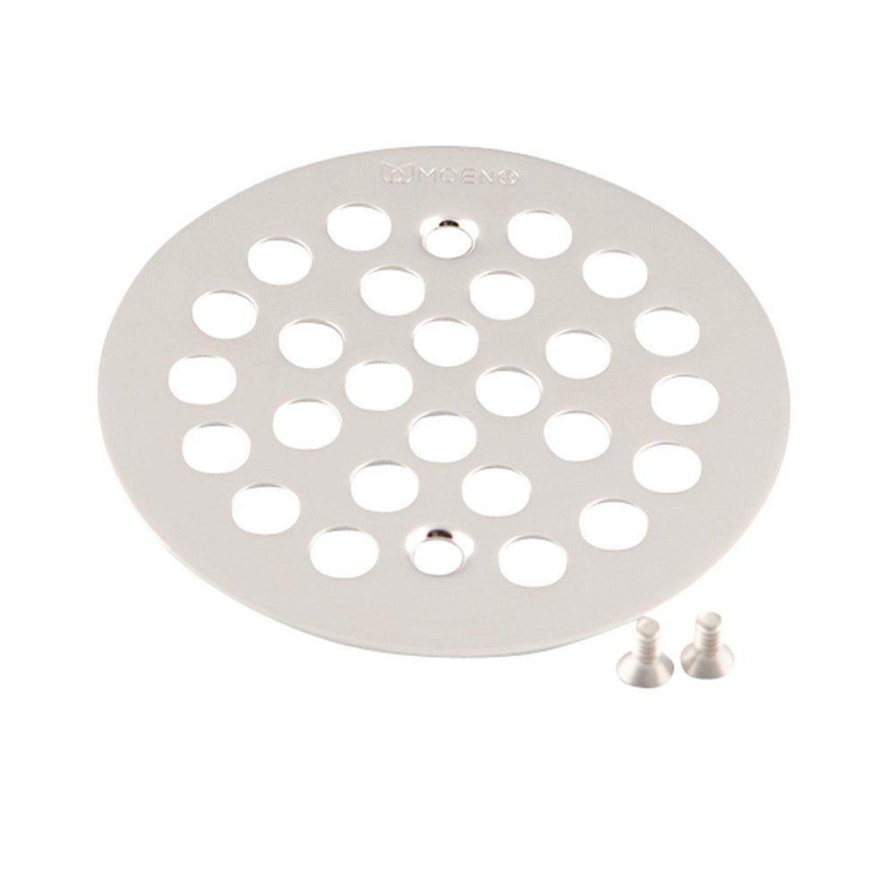 Moen Kingsley 4-1/4 Inch Screw-In Shower Strainer – Brushed Nickel Finish, Durable Brass Build
