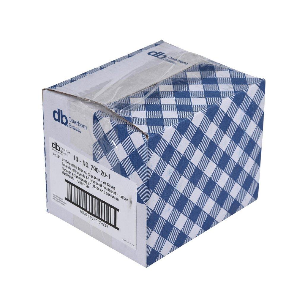 Dearborn Polished Chrome 20 ga Slip-Joint Extension Tube in Polished Chrome 