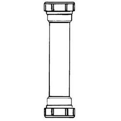 8 in. 17 ga Slip-Joint Extension Tube in Polished Chrome