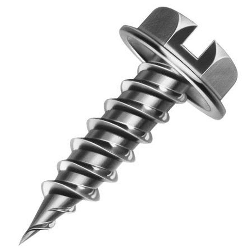 Malco #8 x 1/2 in. Hex Washer Head Zip in Screw (100 Pack) | Ferguson