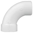 White PVC DWV 90&deg; Street Long Turn Elbow 