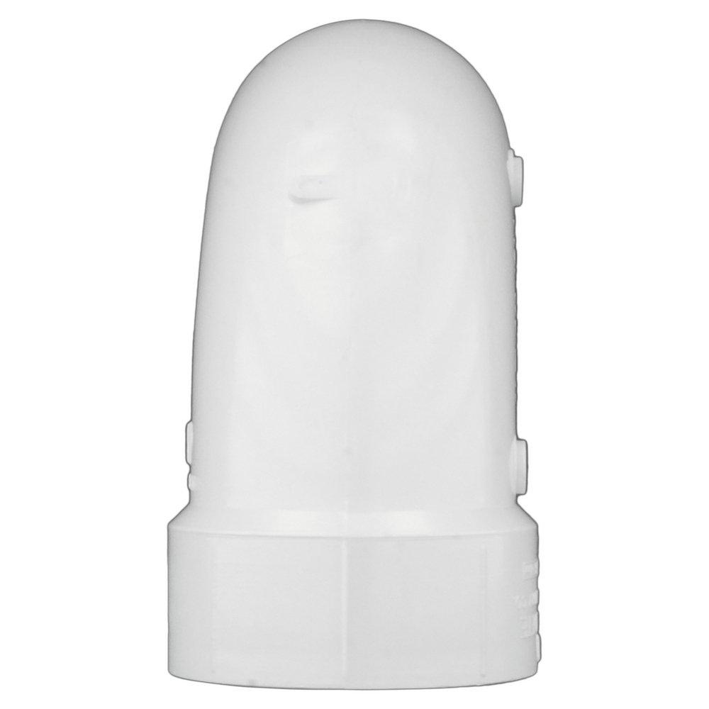 White PVC DWV 90&deg; Street Long Turn Elbow 