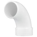 White PVC DWV 90&deg; Street Long Turn Elbow 