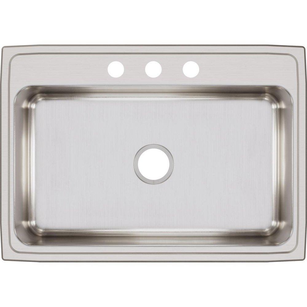 Elkay Lustrous Satin 31 x 22 in. Stainless Steel Single Bowl Drop-in Kitchen Sink in Lustrous Satin 