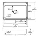 Elkay Lustrous Satin 31 x 22 in. Stainless Steel Single Bowl Drop-in Kitchen Sink in Lustrous Satin 