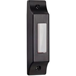 Lighted Surface Mount Push Button in Matte Black