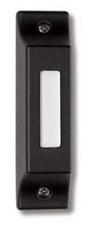Lighted Surface Mount Push Button in Matte Black