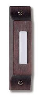 Lighted Surface Mount Push Button Door Bell in Rustic Brick
