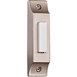Lighted Push Button Surface Mount Builder in Pewter