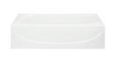 60 x 30 in. Right-Hand Above Floor Drain Bath Tub in White