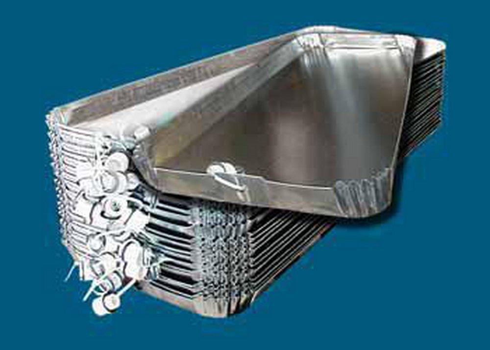 M & M Manufacturing Silver 60 x 2-1/2 in. Condensate Drain Pan 