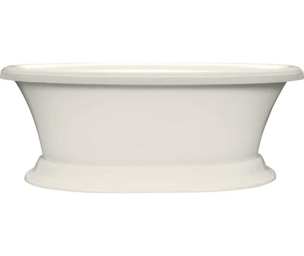 Aquatic Biscuit 71 x 41-1/4 in. Drop-In Bathtub with Universal Drain 