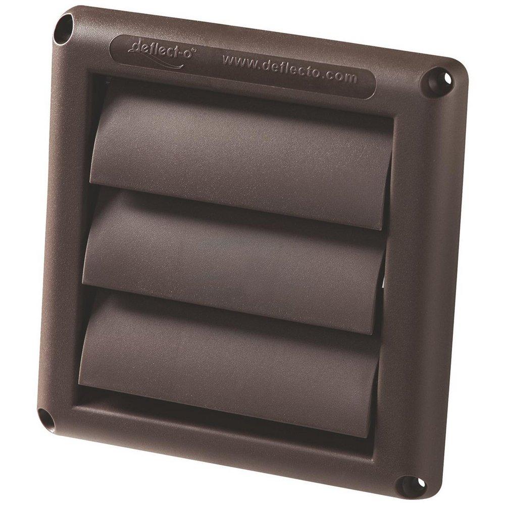 Deflecto Brown 7-7/8 in. Brown Louvered Hood 