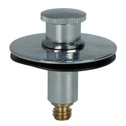 Plastic Push-Pull Drain in Polished Chrome