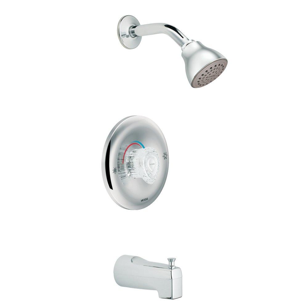 Moen Chrome Single Handle Single Function Bathtub & Shower Faucet (Trim Only) 