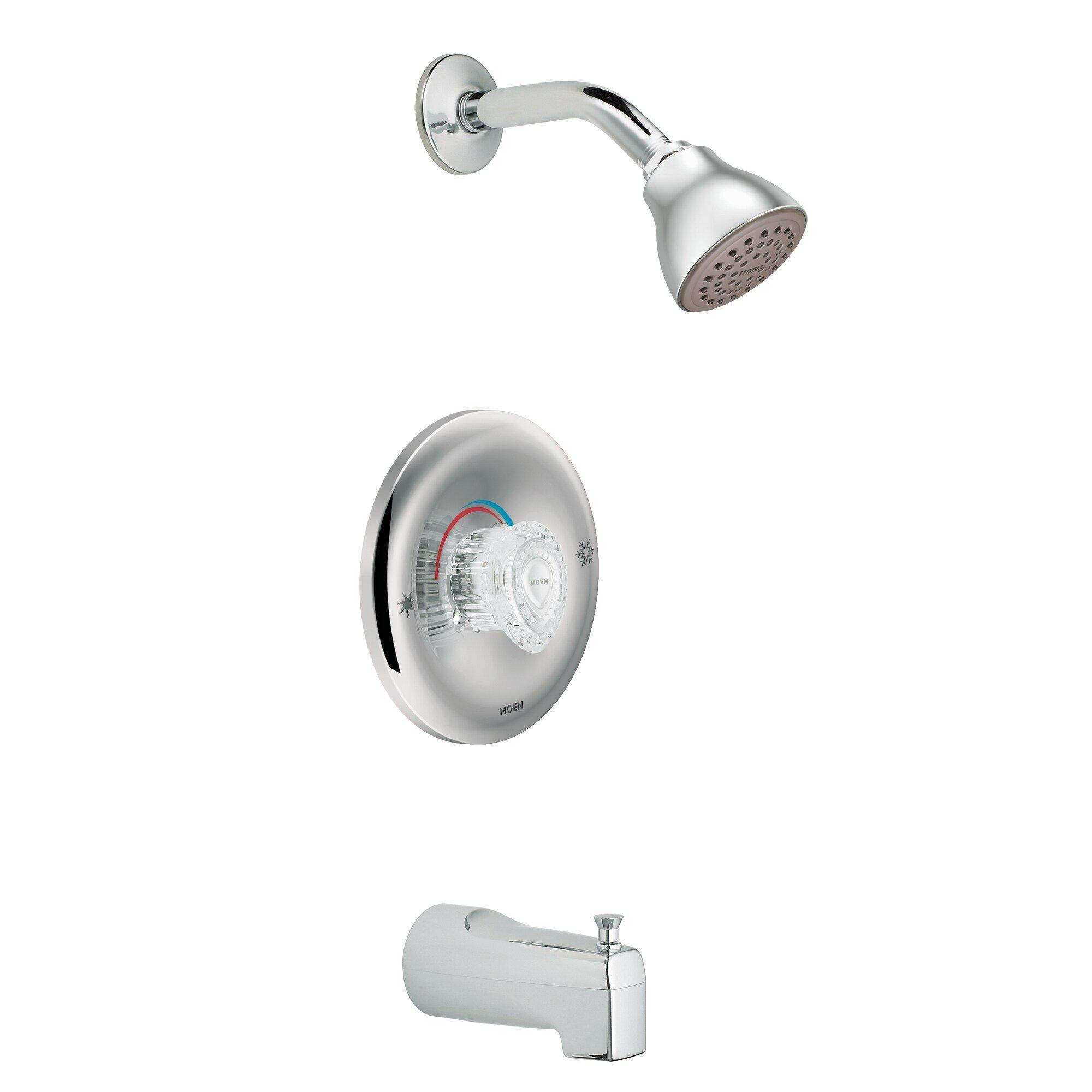 Moen Chrome Single Handle Single Function Bathtub & Shower Faucet (Trim Only) 