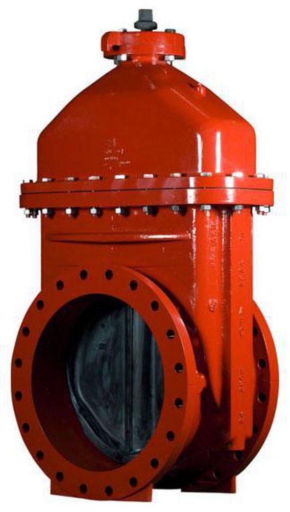 American Flow Control Flanged Ductile Iron Open Left Resilient Wedge Gate Valve 