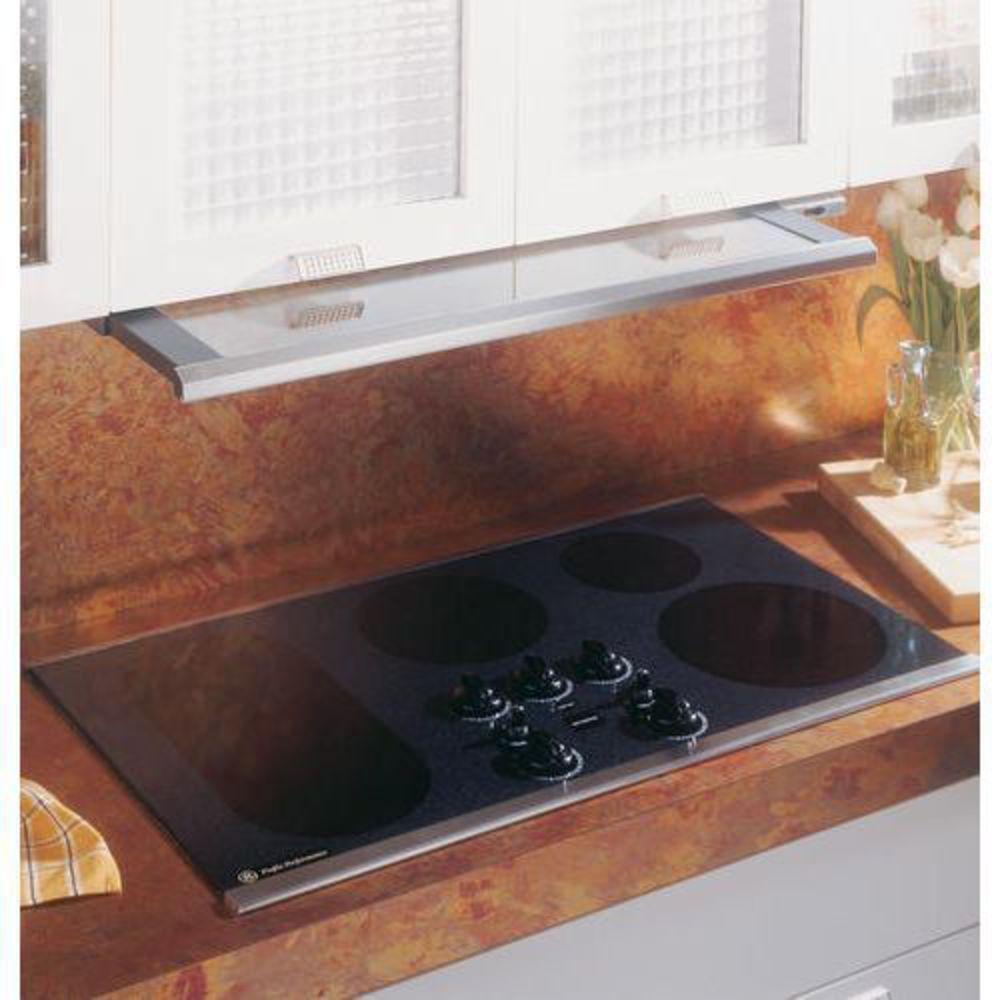 GE&reg; Brushed Aluminum 36 in. Slide-Out Vent Hood 