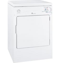 23-7/8 in. 3.6 cu. ft. Electric Dryer in White on White