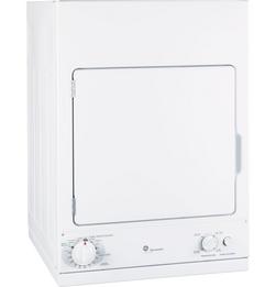 23-7/8 in. 3.6 cu. ft. Electric Dryer in White on White