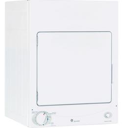 23-7/8 in. 3.6 cu. ft. Electric Dryer in White on White