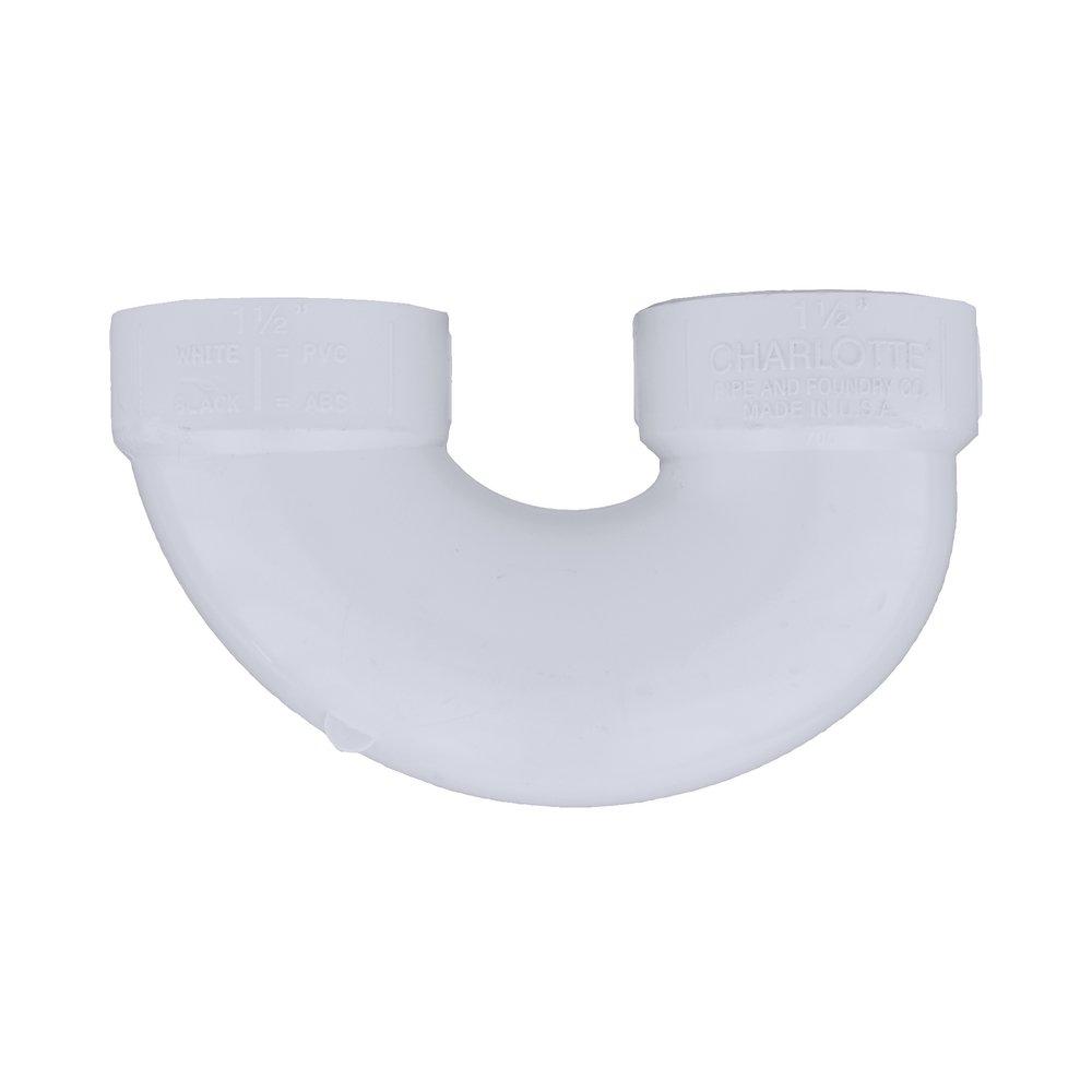 White PVC DWV Return Bend 