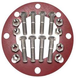 2-1/2 in. 150# Red Rubber 1/16 in. Nut, Bolt & Full Face Gasket Kit