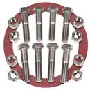 2 in. Red Rubber Gasket with Carbon Steel Hardware, Ring Style 1/16 in. Flange Kit