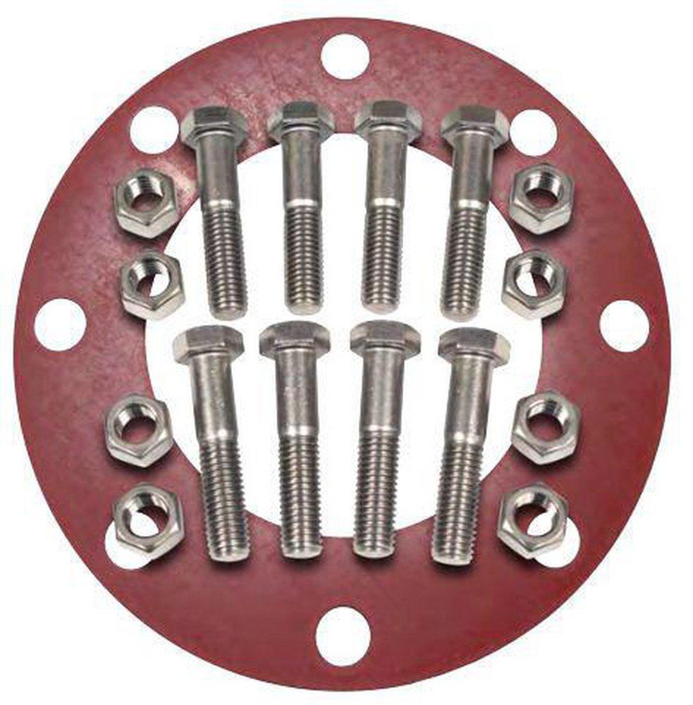 FNW&reg; Red 10 x 1/16 in. Rubber, Carbon Steel 150# Nut, Bolt and Gasket Kit 