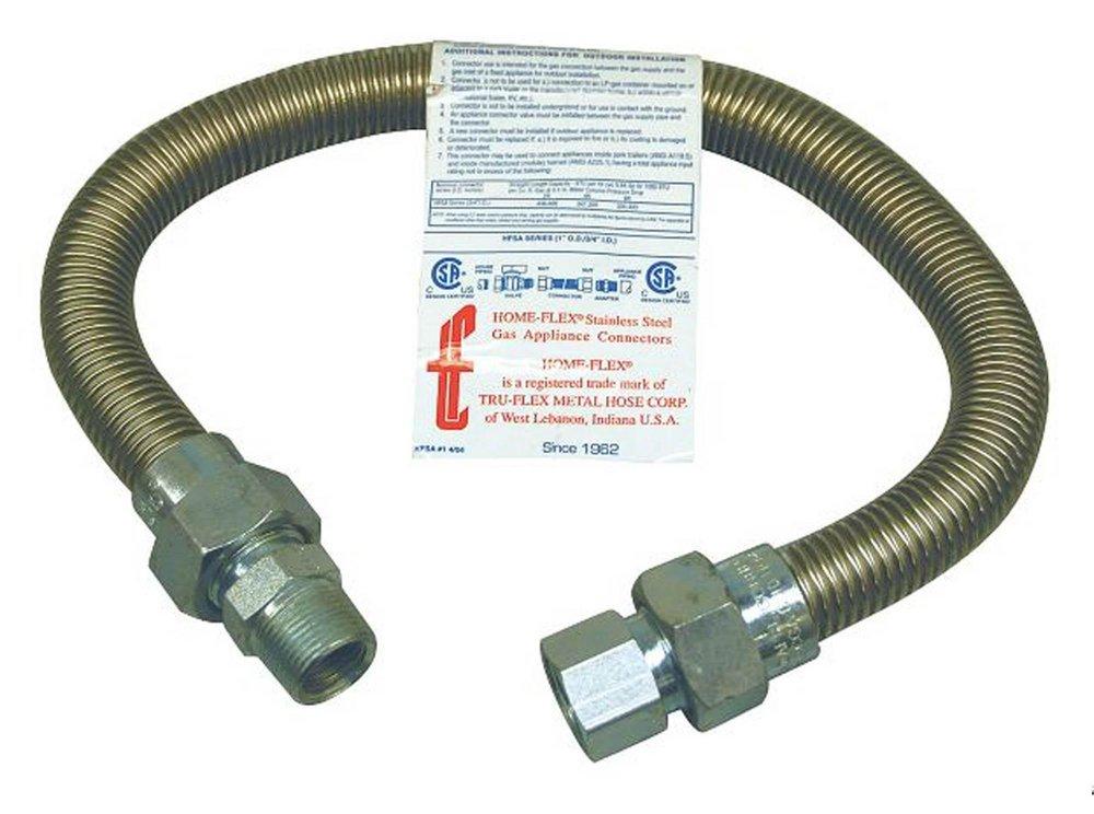 Tru-Flex Metal Hose Corporation OD x MIP Gas Connector 