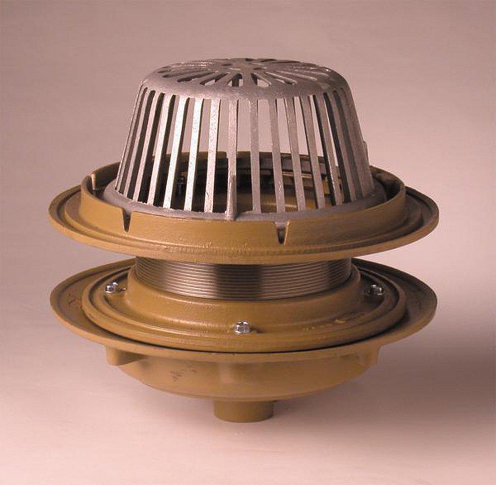 3 No-Hub ROOF Drain With Poly DOME 