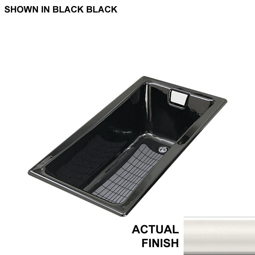 KOHLER Biscuit 60 x 32 in. Soaker Drop-In Bathtub with Left Drain 