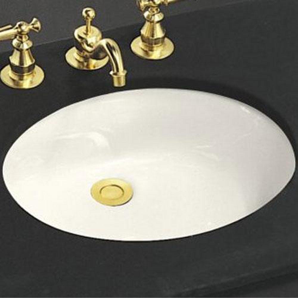 KOHLER Biscuit Undermount Bathroom Sink with Overflow 