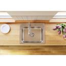 Elkay Lustrous Satin 25 x 21-1/4 in. Stainless Steel Single Bowl Drop-in Kitchen Sink in Lustrous Satin 